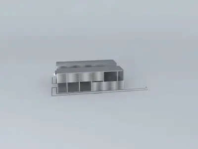 Showroom industrial building Free 3D model
