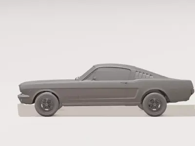 Happy Pony Cruiser Cute Cartoon Car 3D Print 3D print model