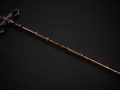 Divinity - Inquisitor Staff Low-poly 3D model