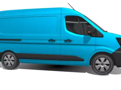Renault Master 2024 High Quality Commercial Van 3D model