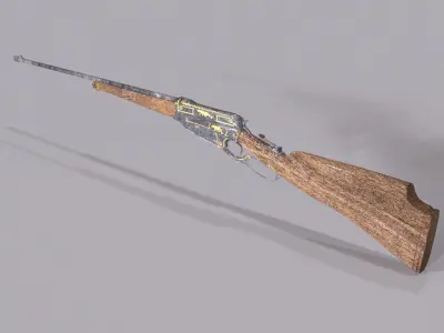 Winchester rifle 3D model