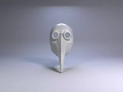 Plague Doctor Mask Historical Inspired 3D Printable STL File 3D print model