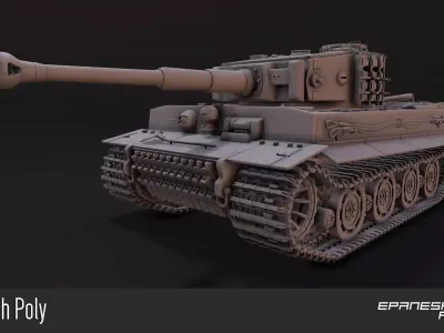  German tank 3D model