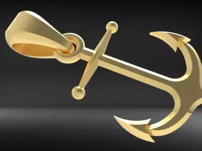 Anchor Pendant  3D print model