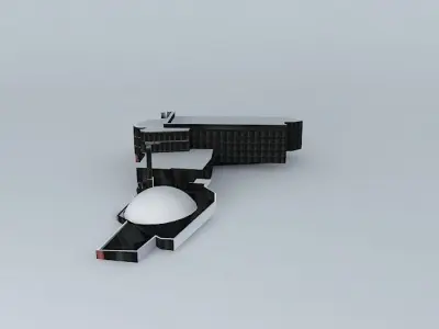 Mendes-France area Free 3D model