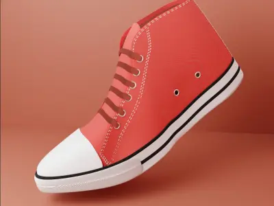 3d sneakers model Free low-poly 3D model