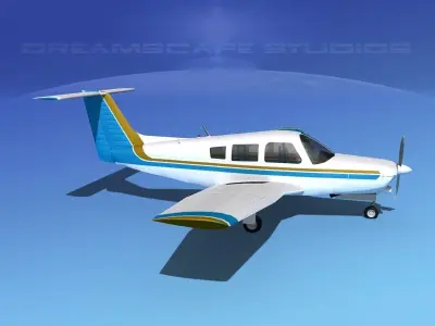 Piper Turbo Arrow III 3D model 7