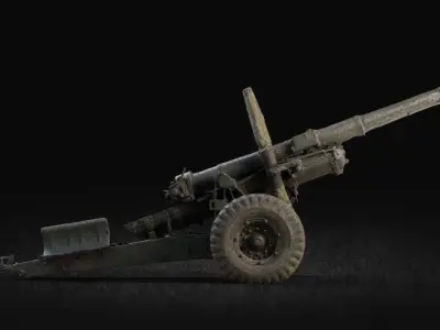 Post-Apocalyptic Artillery 3D model