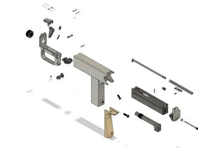 LITTLE MACHINE GUN 3D model