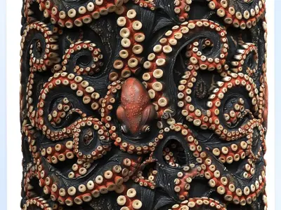 Octopus Seamless Texture Texture by zames1992 - Textured