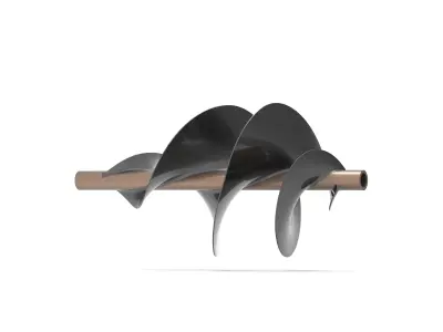 Spiral wind turbine 3D print model