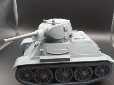 T-34 Toon Tank  3D print model STL 3D print model