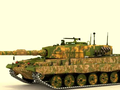 Tank Leopard 3D model by abdelkader-boubaker