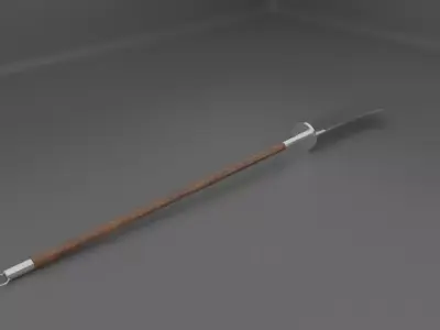 chinese pudao halberd 3D model