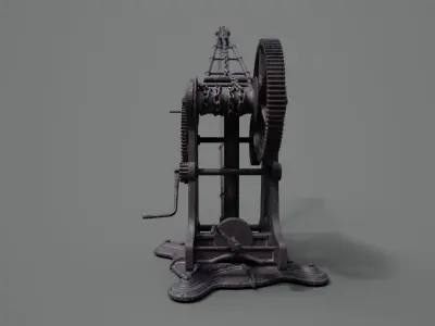 Victorian Manual Crane 3D model