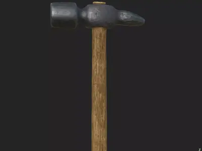 Hammer Simple Free low-poly 3D model