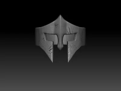 Spartan helmet ring STL model 3D print model