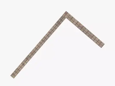 Medieval Ruler Low-poly 3D model