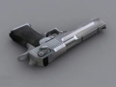 Desert Eagle Low-poly 3D model 3