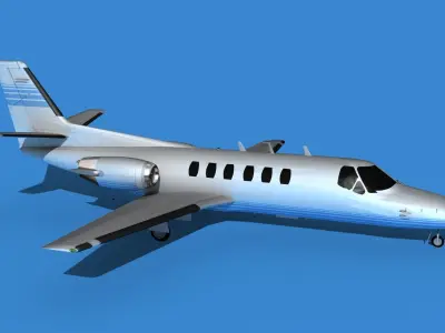 Cessna Citation 550 II Bravo V03 3D model