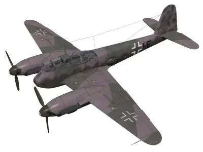 Messerschmitt Me 410 B1 Hornisse 3D model