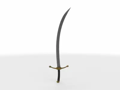 sword sabre 01  3D model