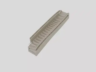 Industrial Conveyor Belt Section for 3D print 3D model