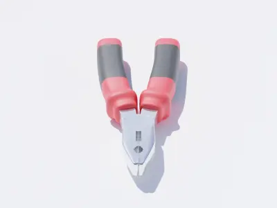 Pliers Low-poly 3D model buy
