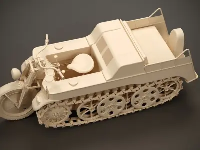 Kettenkrad 1944 3D model