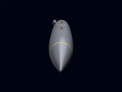 Electronic Support Jammer for Rafale 3D model
