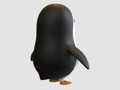 cartoon child penguin  3D model