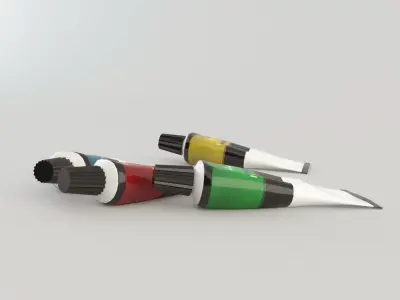 Oil paintings Lowpoly Low-poly 3D model