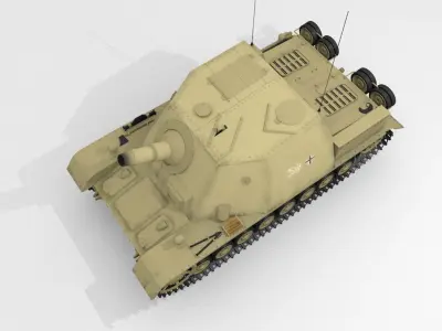  SturmPanzer IV Brummbr early version 3D model
