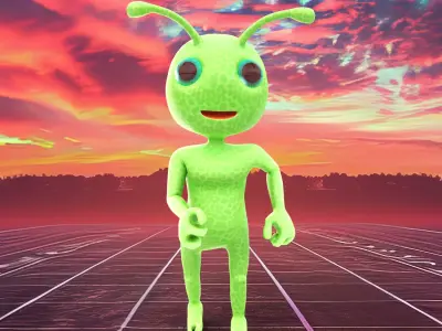 Cartoon Ant Character 3D model