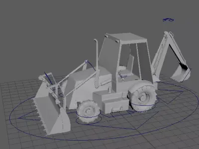 Excavator Rig Free 3D model