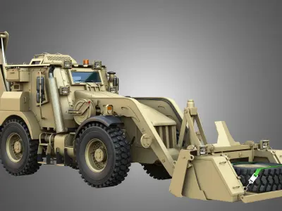 HMEE High Mobility Engineer Excavator 3D model