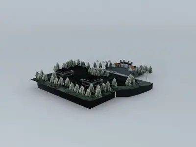 Gate Of Cheng Ching Lake, Kaohsiung, Taiwan Free 3D model