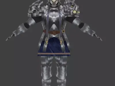  knight Low-poly 3D model