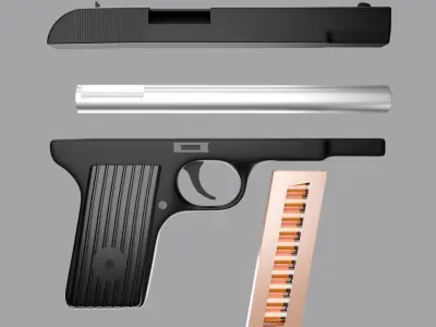 Tula Tokarev 3D model
