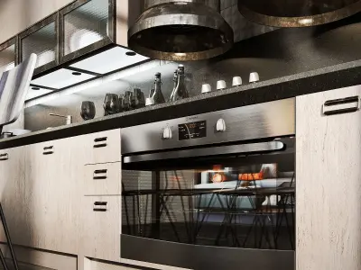 Scavolini diesel social kitchen type 002 3D model