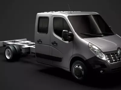 Renault Master CrewCab DW E30 Chassis 2014 3D model