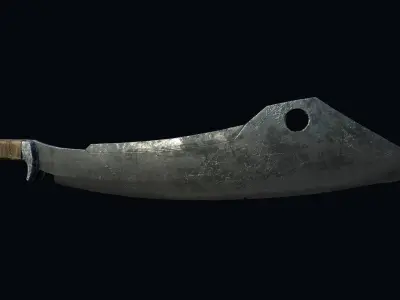 3D Model Survival Cleaver Low-poly 3D model