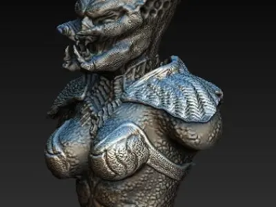 Queen Predator bust  3D model