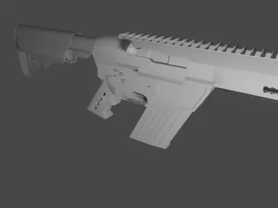 AR-25 sci fi rifle 3D model