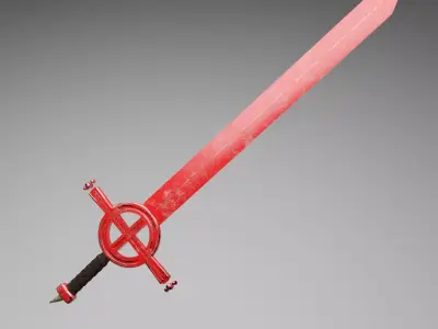 Finn s Sword Low-poly 3D model