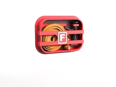 Water hose box A 3D print model