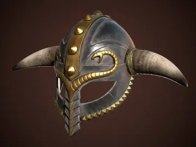 Collection of Viking Helmets 3D Model Pack