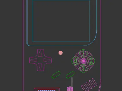 freeAtari game console With Charger socket Free 3D model