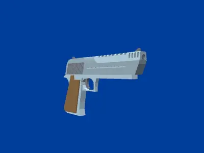 lowpoly weapons pack Low-poly 3D model