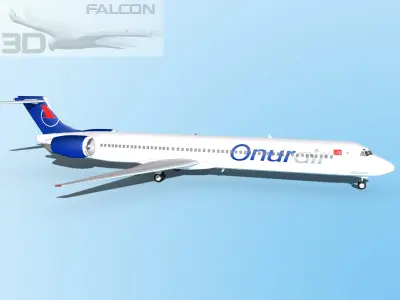 Falcon3D MD-80 Onur Air 3D model